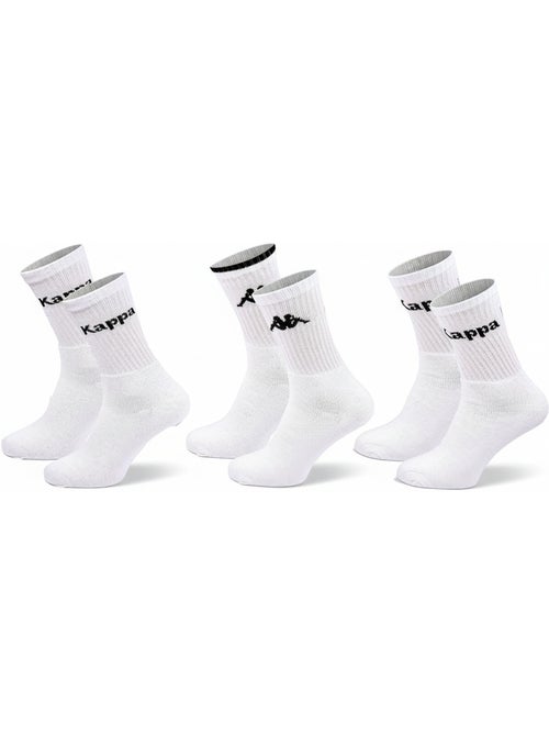 Meias SPORT KAPPA CREW - Pack de 3 Pares - Kiabi Meias SPORT KAPPA CREW - Pack de 3 Pares - Kiabi