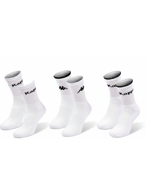 Meias SPORT KAPPA CREW - Pack de 3 Pares - Kiabi Meias SPORT KAPPA CREW - Pack de 3 Pares - Kiabi
