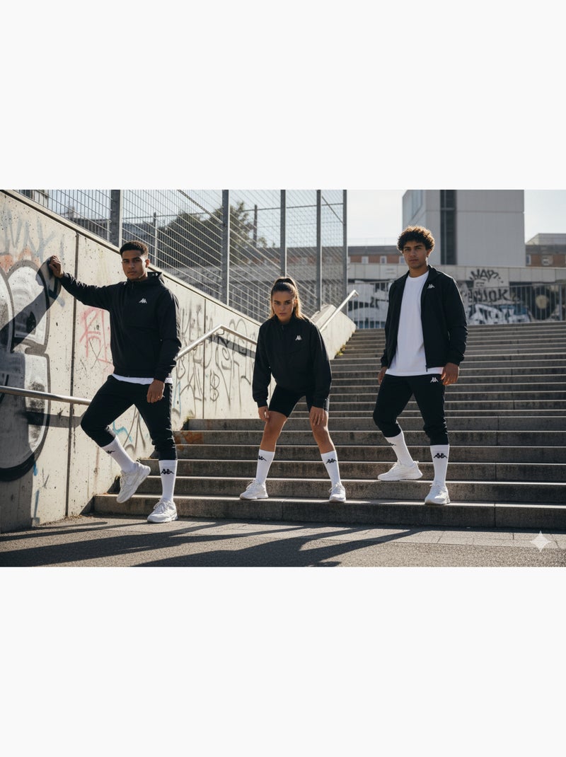 Meias SPORT KAPPA CREW - Pack de 3 Pares Branco - Kiabi