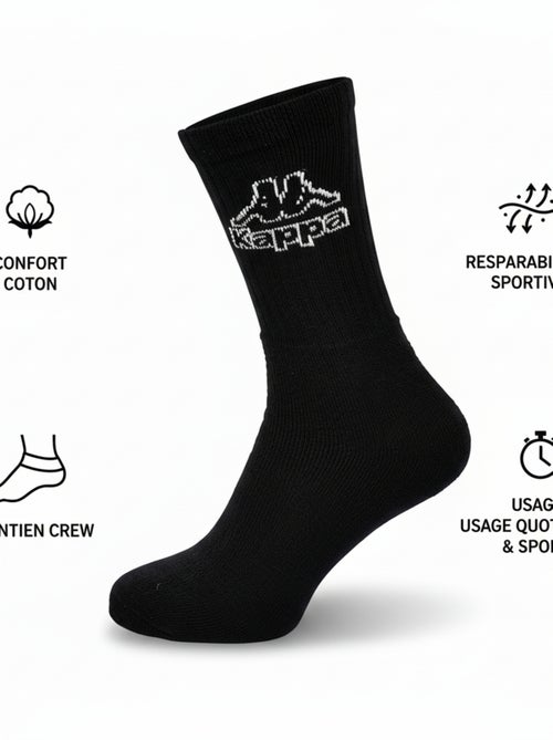 Meias SPORT KAPPA CREW - Pack de 6 Pares - Kiabi Meias SPORT KAPPA CREW - Pack de 6 Pares - Kiabi