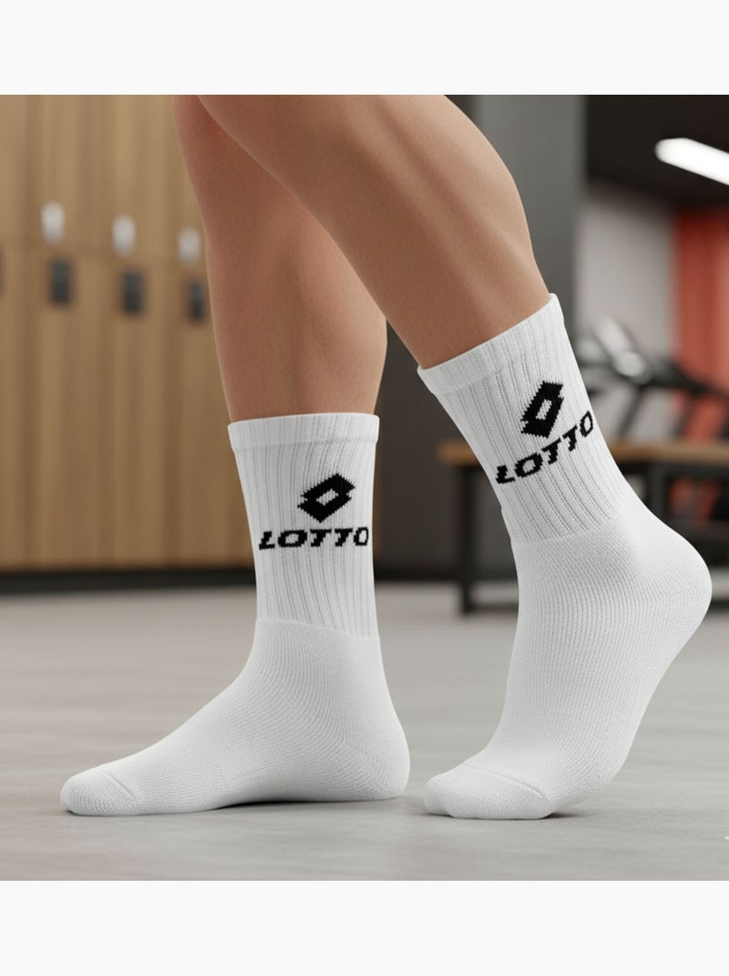 Meias sport lotto crew - pack 20 pares + 1 grátis Branco - Kiabi