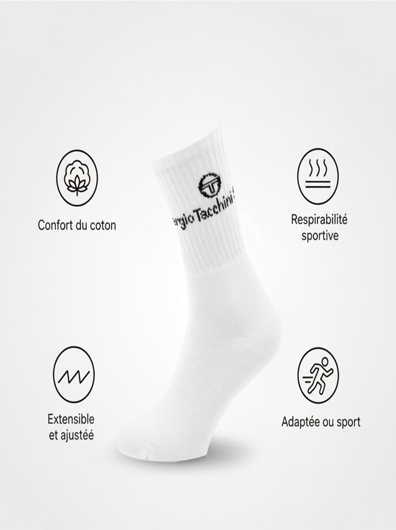 Meias SPORT SERGIO TACCHINI - Pack de 12 Pares Branco - Kiabi