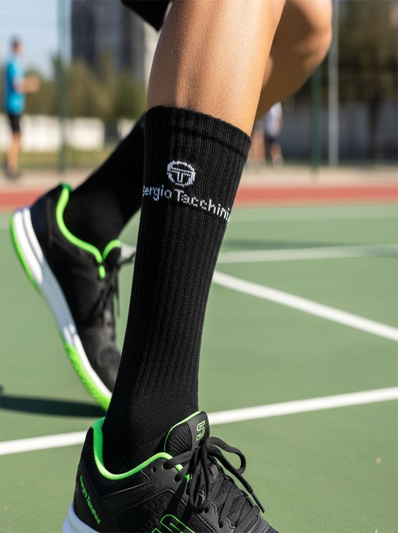 Meias SPORT SERGIO TACCHINI - Pack de 12 Pares Branco Preto - Kiabi