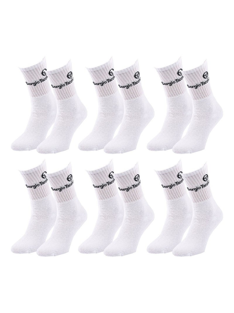 Meias SPORT SERGIO TACCHINI - Pack de 6 Pares Branco - Kiabi