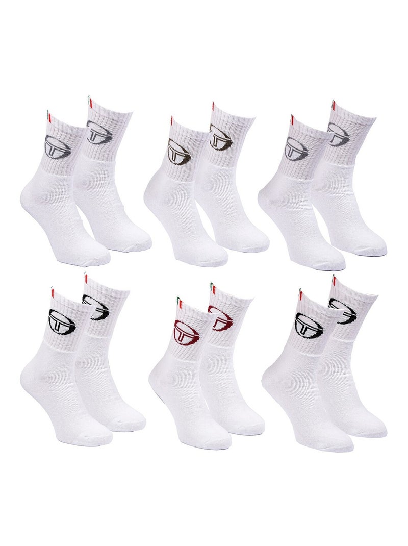 Meias SPORT SERGIO TACCHINI - Pack de 6 Pares Multicolorido - Kiabi