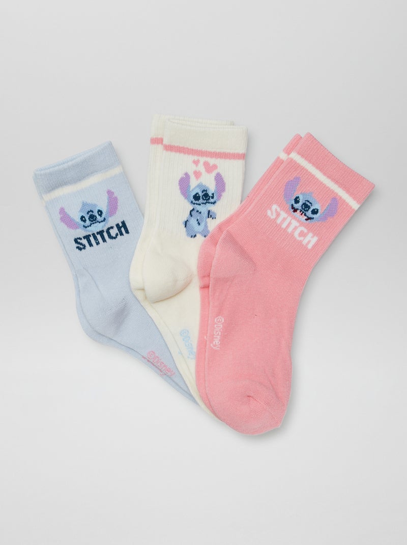 Meias 'Stitch' - lote de 3 AZUL - Kiabi