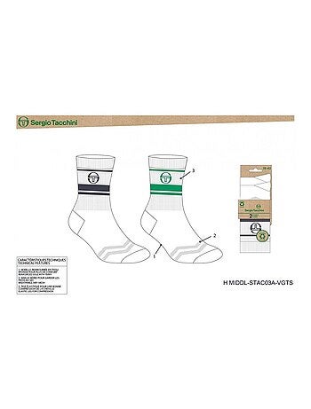 Meias tennis sergio tacchini