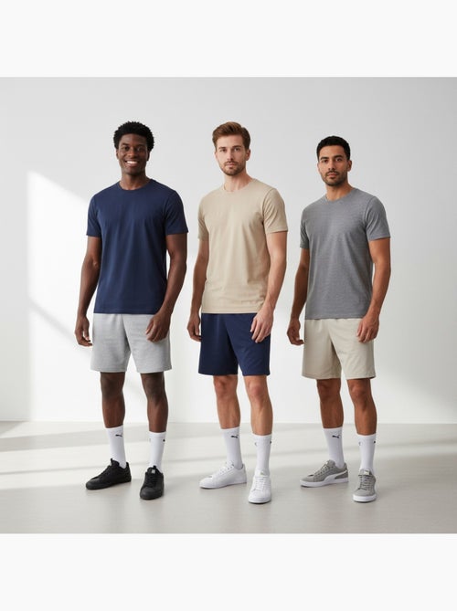 Meias unissexo puma pack 6 pares - algodão macio, calcanhar cosido - Kiabi Meias unissexo puma pack 6 pares - algodão macio, calcanhar cosido - Kiabi