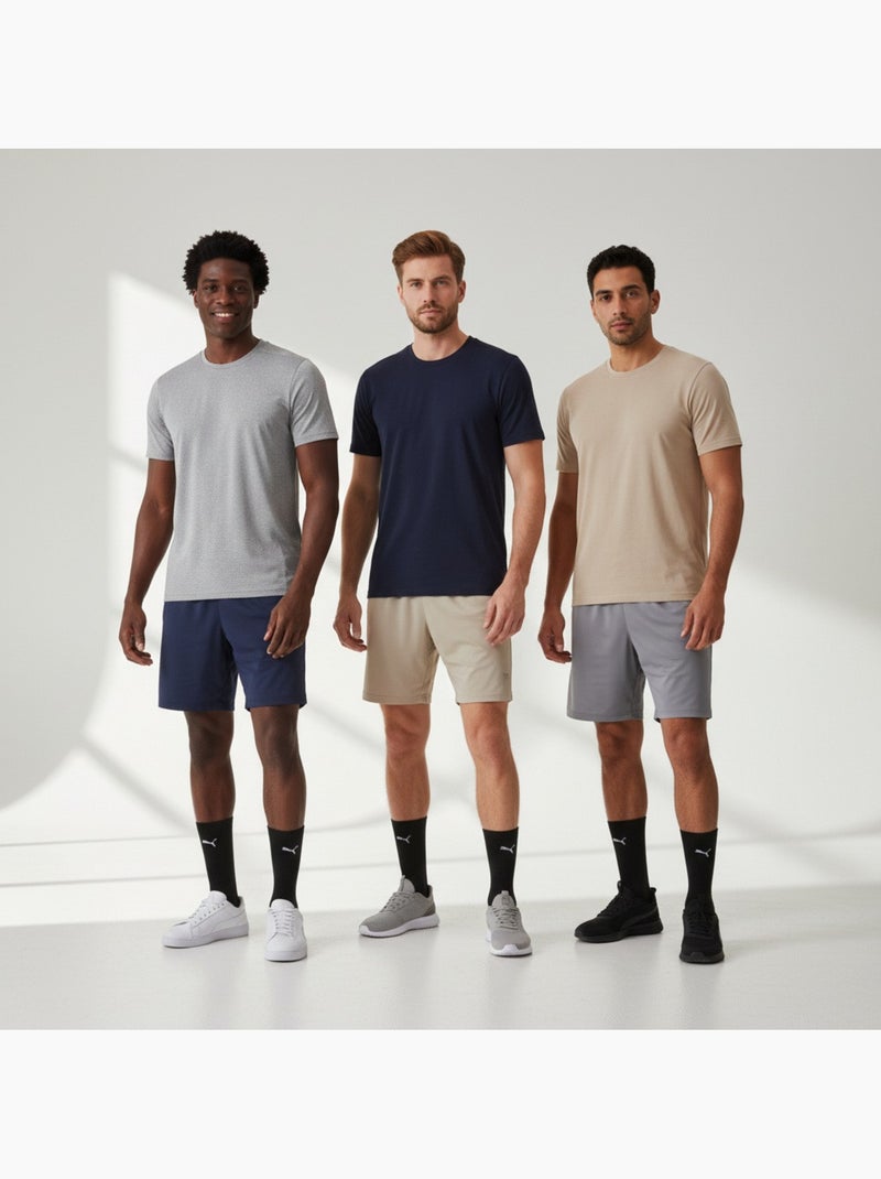 Meias unissexo puma pack 6 pares - algodão macio, calcanhar cosido Preto - Kiabi