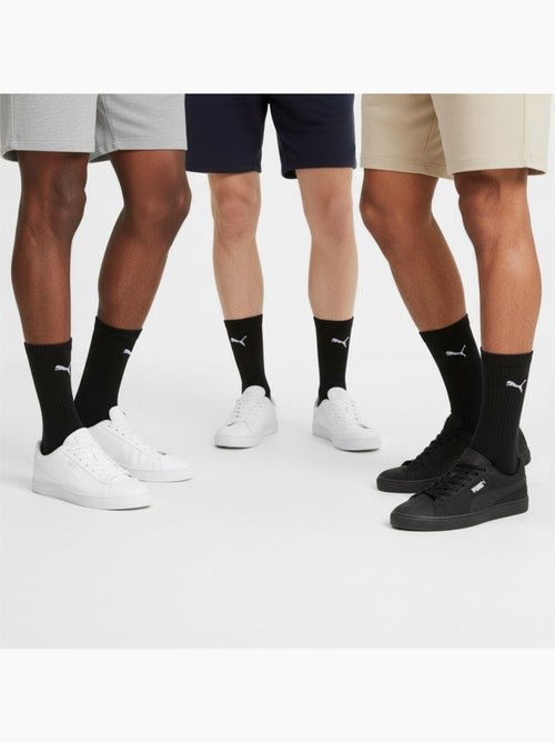 Meias unissexo puma pack 6 pares - algodão macio, calcanhar cosido - Kiabi Meias unissexo puma pack 6 pares - algodão macio, calcanhar cosido - Kiabi