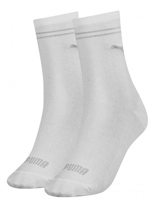 Meias Urbanas PUMA CLASSIC - Pack de 2 - Kiabi Meias Urbanas PUMA CLASSIC - Pack de 2 - Kiabi