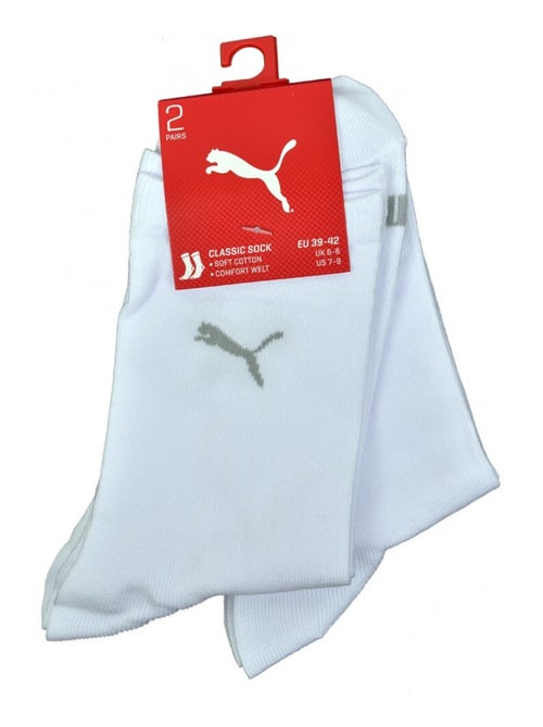 Meias Urbanas PUMA CLASSIC - Pack de 2 - Kiabi Meias Urbanas PUMA CLASSIC - Pack de 2 - Kiabi