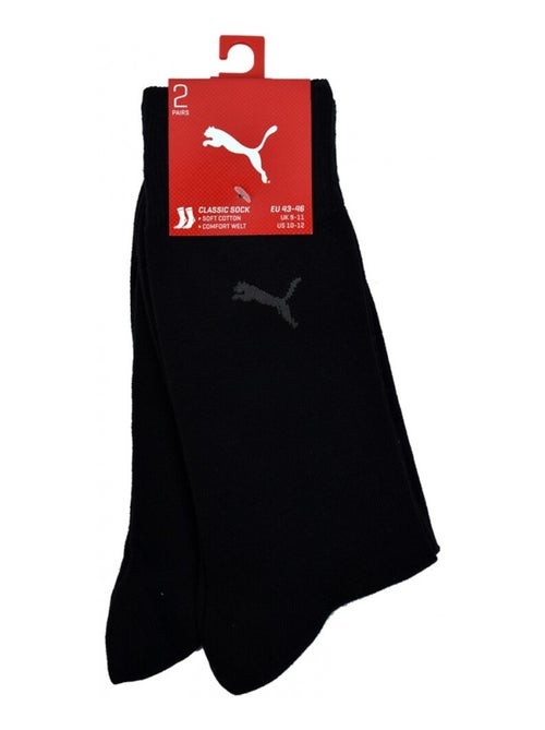Meias Urbanas PUMA CLASSIC - Pack de 2 - Kiabi Meias Urbanas PUMA CLASSIC - Pack de 2 - Kiabi