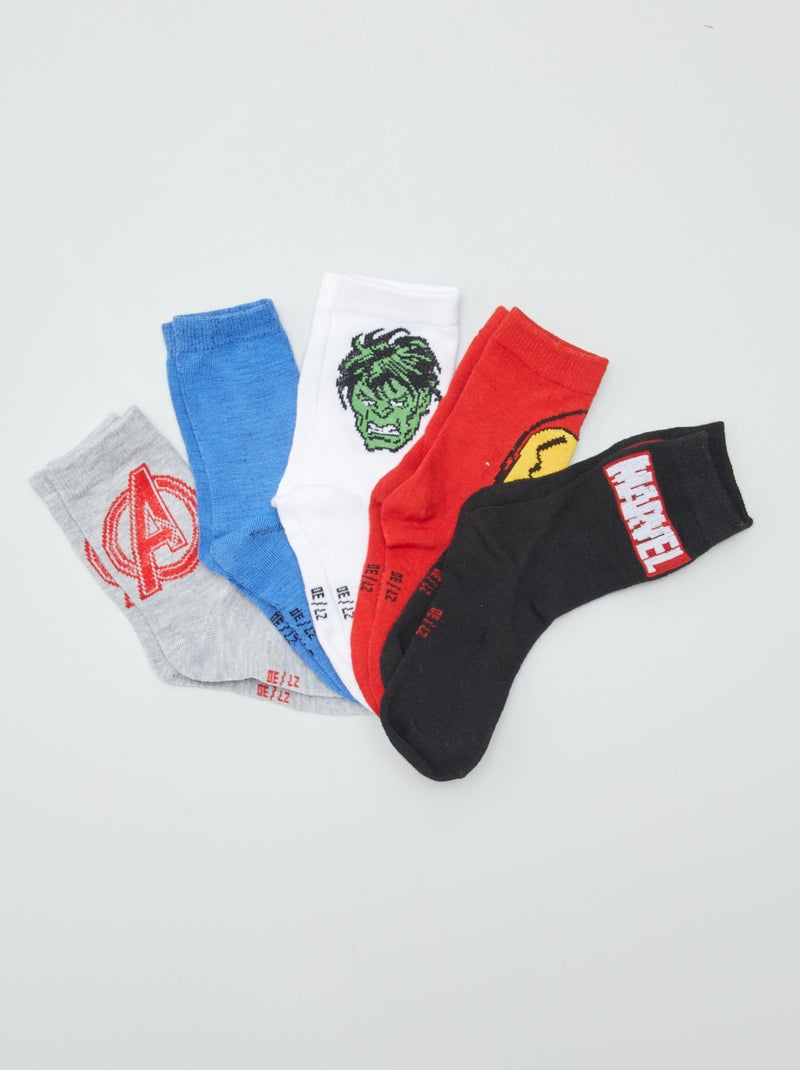 Meias 'Vingadores' - lote de 5 AMARELO - Kiabi