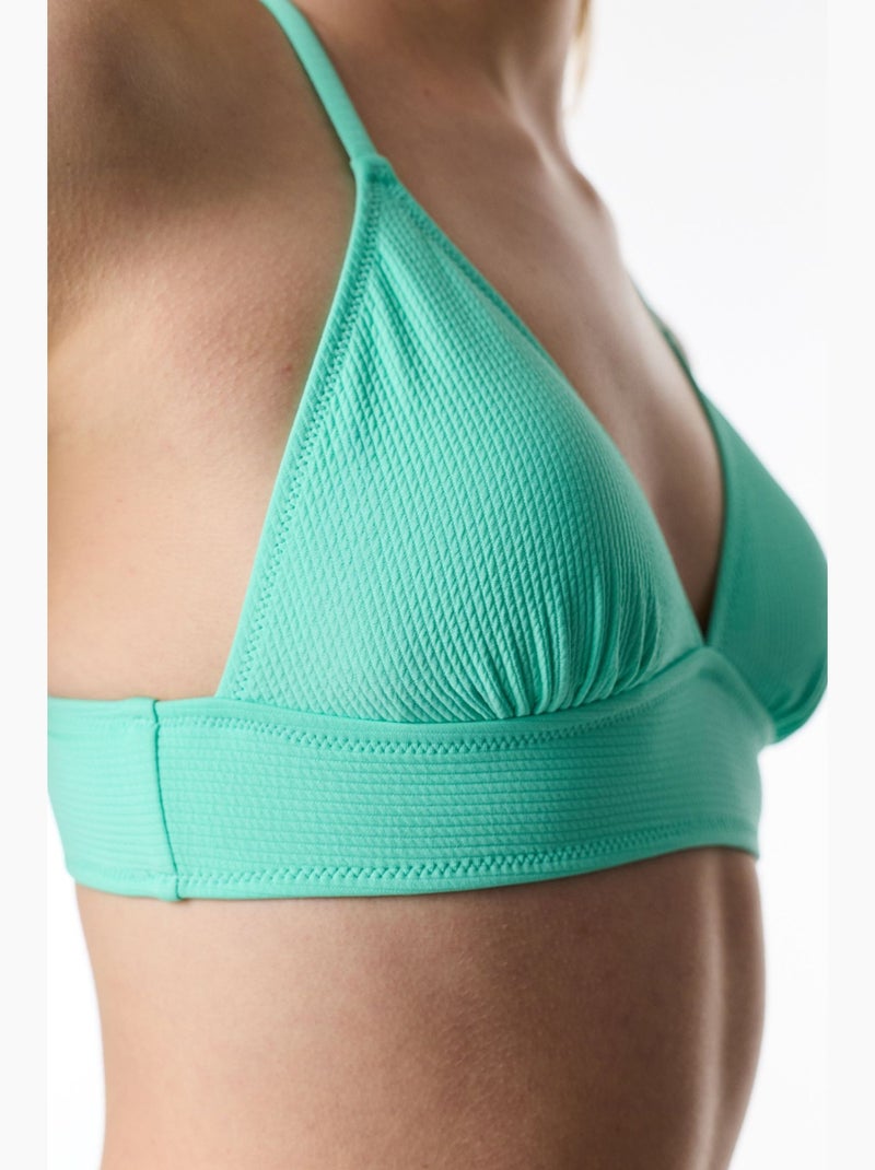 Meli top de biquíni bralette texturizado penti Verde menta - Kiabi