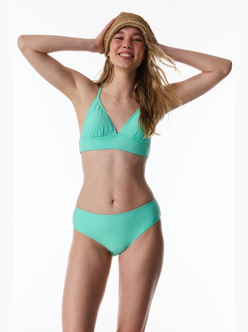 Meli top de biquíni bralette texturizado penti Verde menta - Kiabi