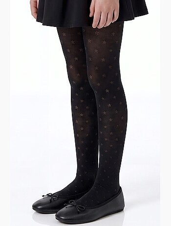 Menina mini star collants de rede às bolinhas penti