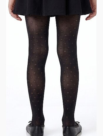 Menina mini star collants de rede às bolinhas penti