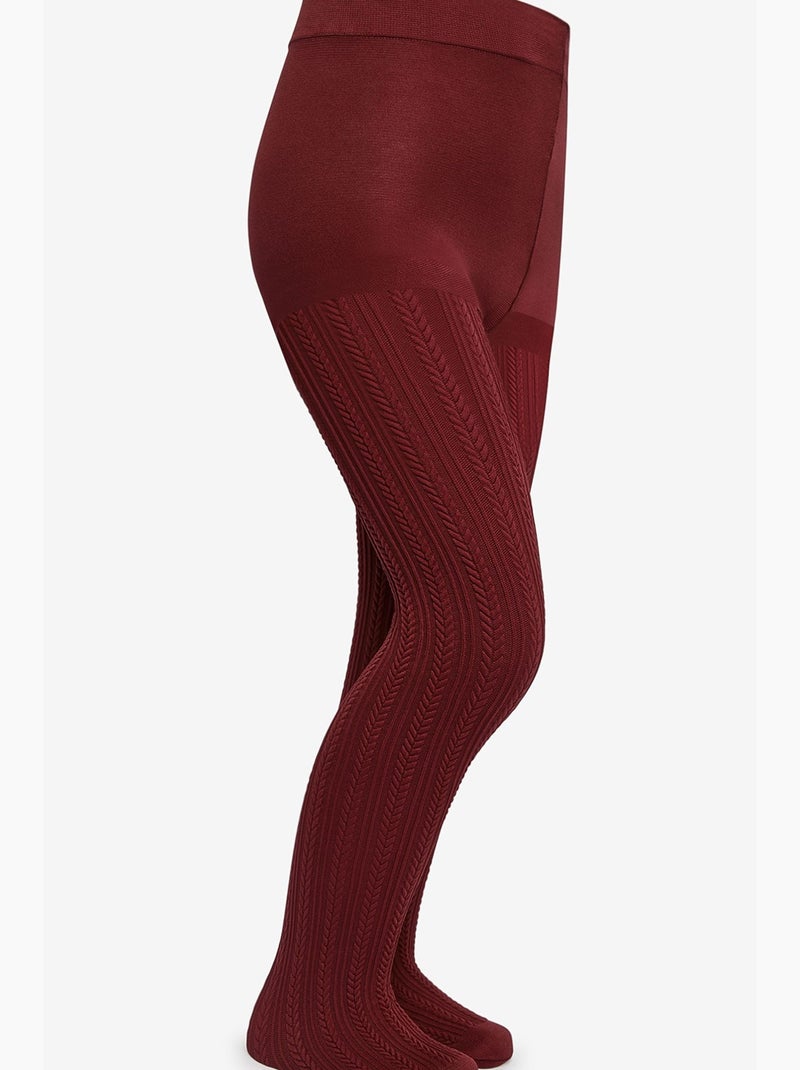 Menina pretty knit penti Vermelho bordô - Kiabi