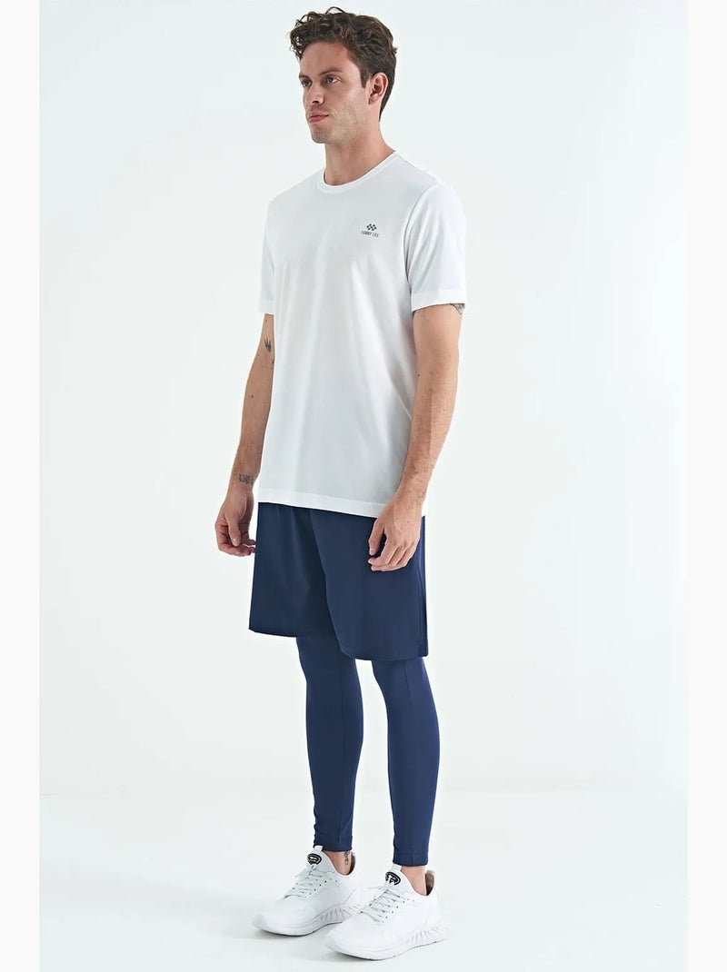 Men's calças active em malha skinny de cintura subida tommy Azul-marinho - Kiabi