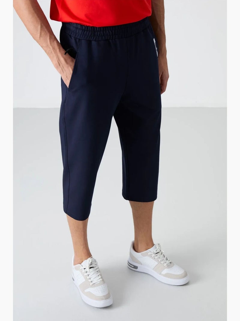 Men's calções capri de cintura média tommy Azul-marinho - Kiabi