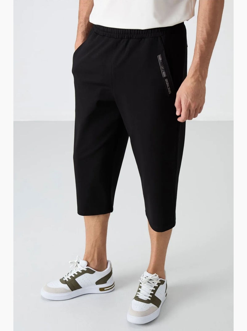 Men's calções capri de cintura média tommy Preto - Kiabi
