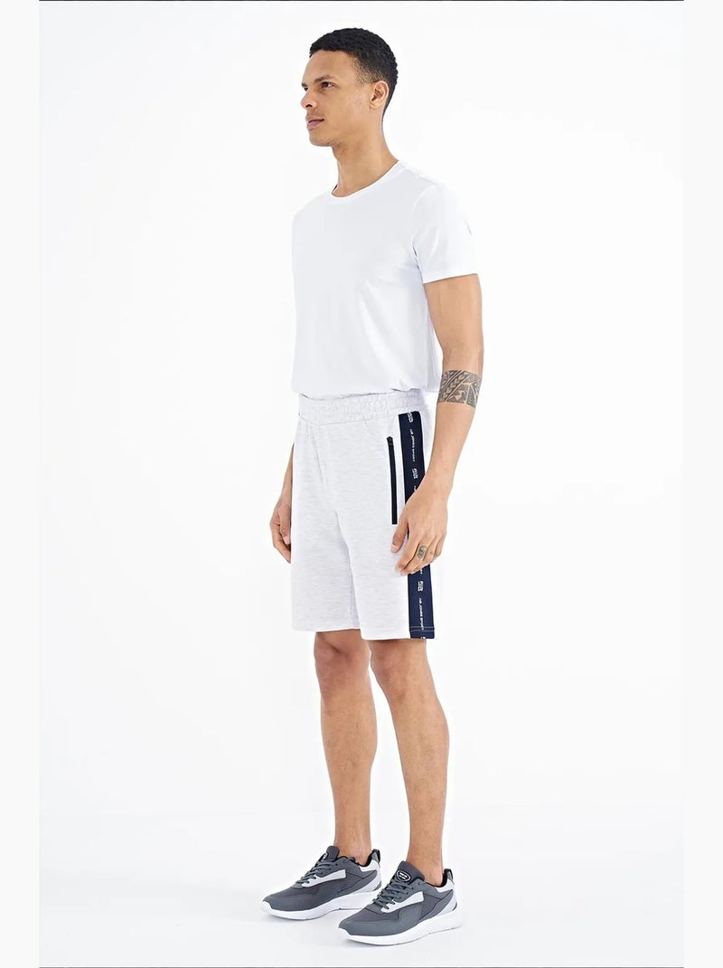 Men's calções de fato de treino em malha tommy Cinza pérola - Kiabi