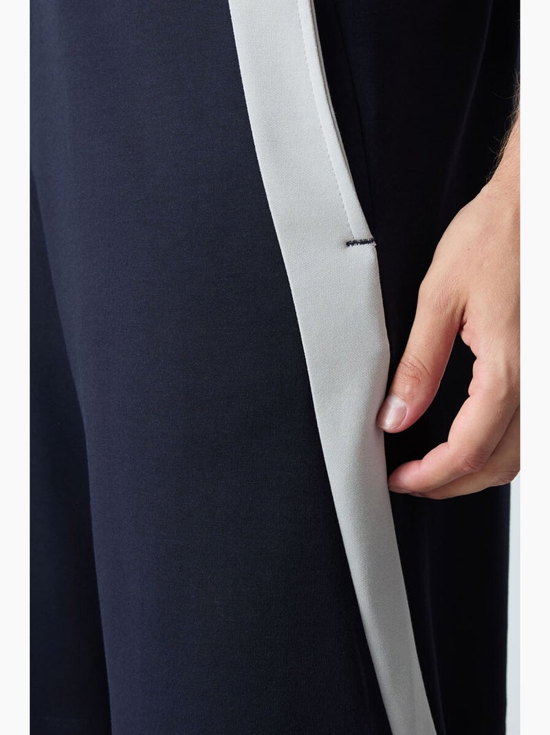 Men's calções de fato de treino em mistura de algodão tommy Azul-marinho - Kiabi