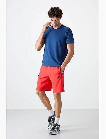 Men's calções de felpa em malha de corte regular tommy