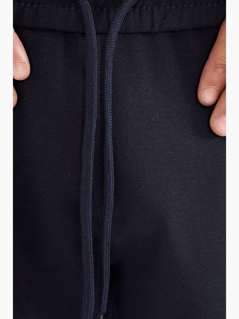 Men's calções de felpa pull-on tommy Azul-marinho - Kiabi