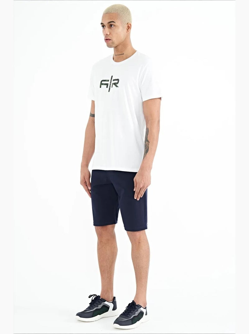 Men's calções de felpa pull-on tommy Índigo - Kiabi