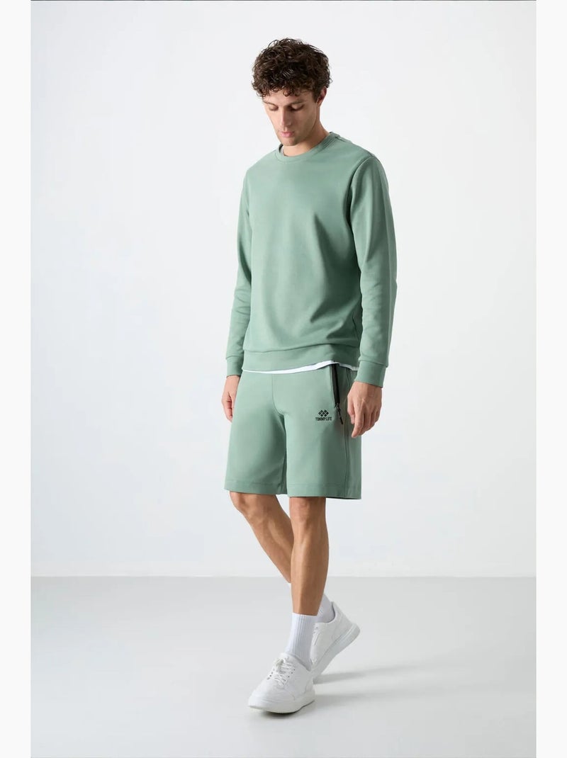 Men's calções em jersey tommy Verde menta - Kiabi