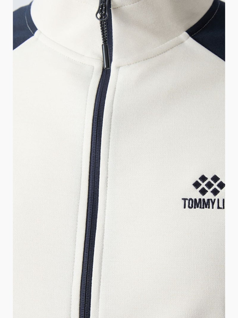 Men's conjunto active em malha com blocos de cor tommy Azul Branco - Kiabi
