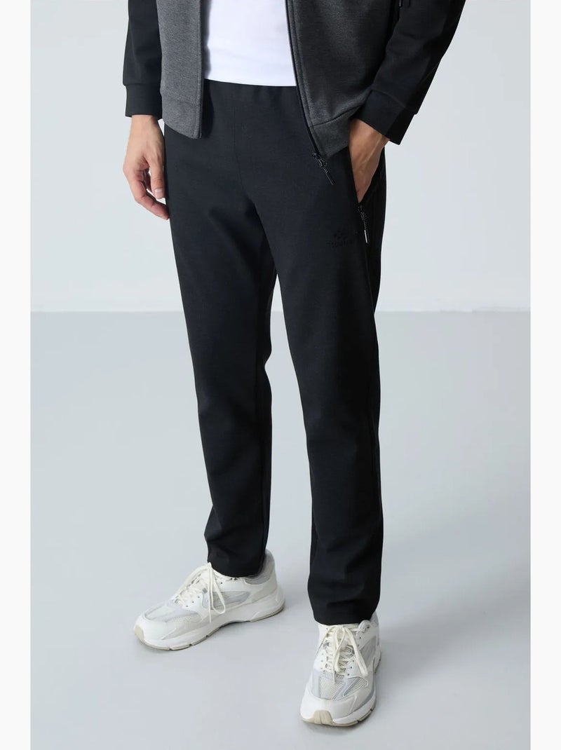 Men's conjunto active em malha com blocos de cor tommy Cinza-preto - Kiabi