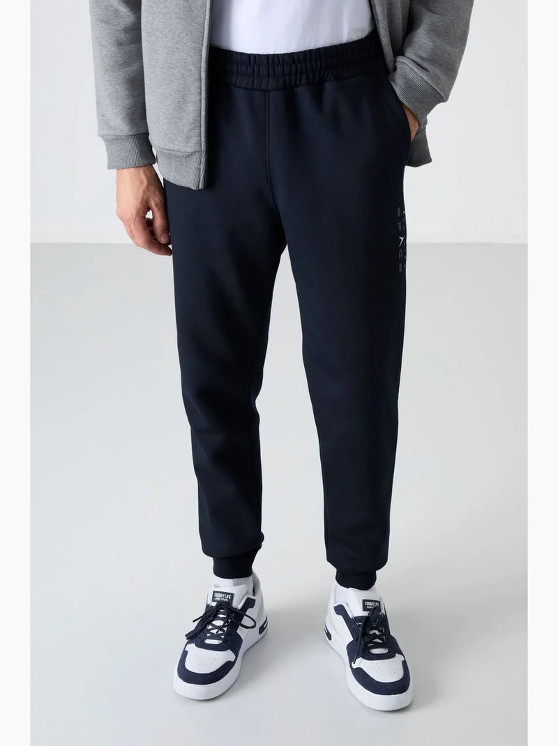 Men's conjunto de sweatshirt com fecho e calças color block tommy Azul Cinza Branco - Kiabi