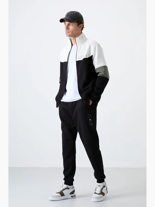 Men's conjunto de sweatshirt com fecho e calças color block tommy - Kiabi Men's conjunto de sweatshirt com fecho e calças color block tommy - Kiabi