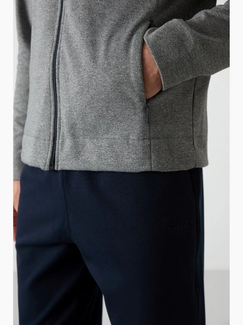 Men's conjunto de sweatshirt com fecho e calças em mistura de algodão tommy - Kiabi Men's conjunto de sweatshirt com fecho e calças em mistura de algodão tommy - Kiabi