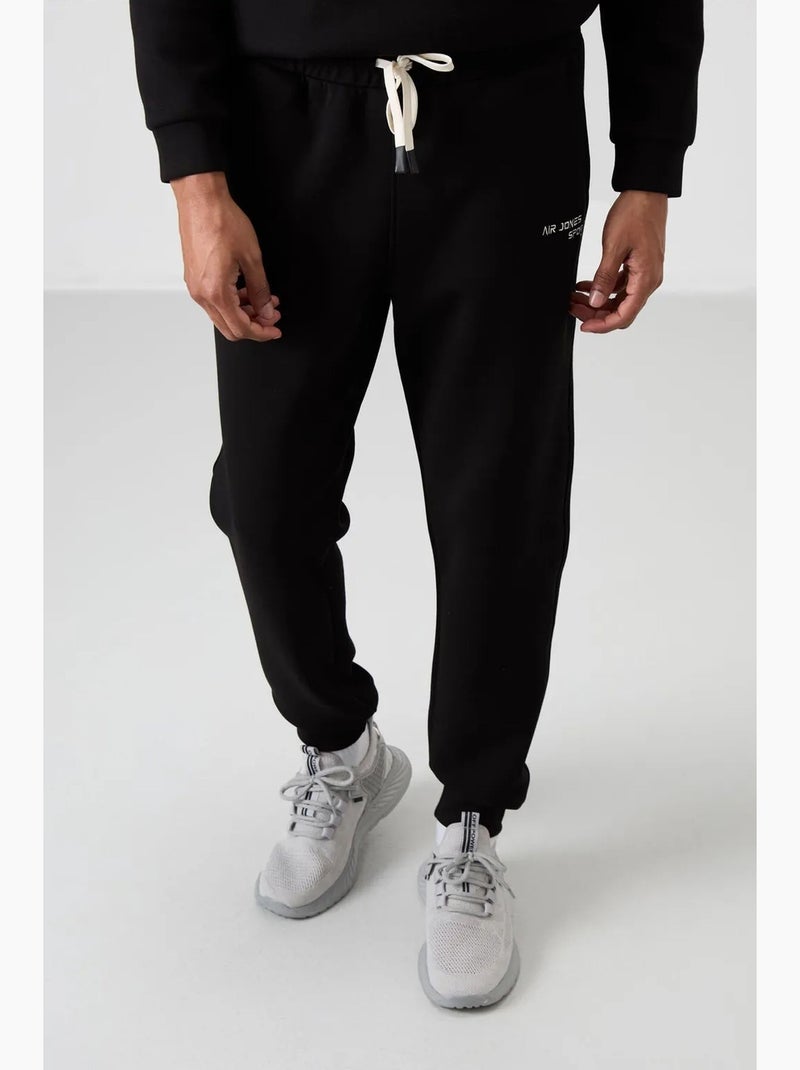Men's conjunto de sweatshirt de manga comprida e calças tommy Cinza-preto - Kiabi