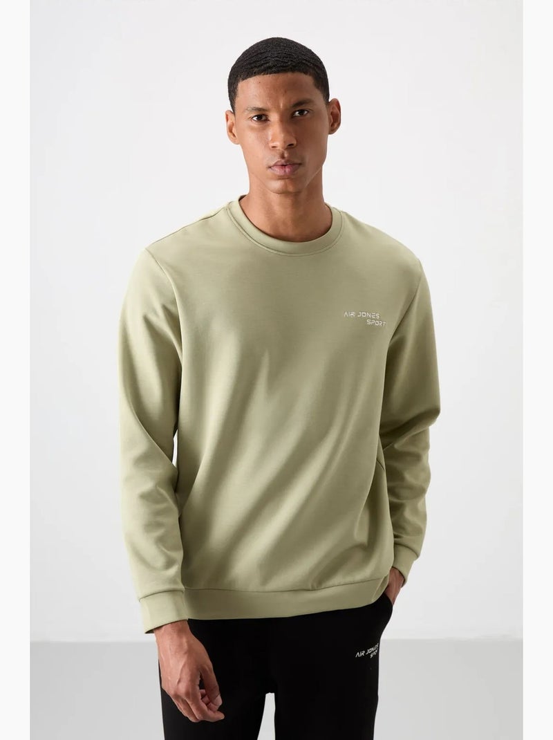 Men's conjunto de sweatshirt de manga comprida e calças tommy Verde pastel - Kiabi