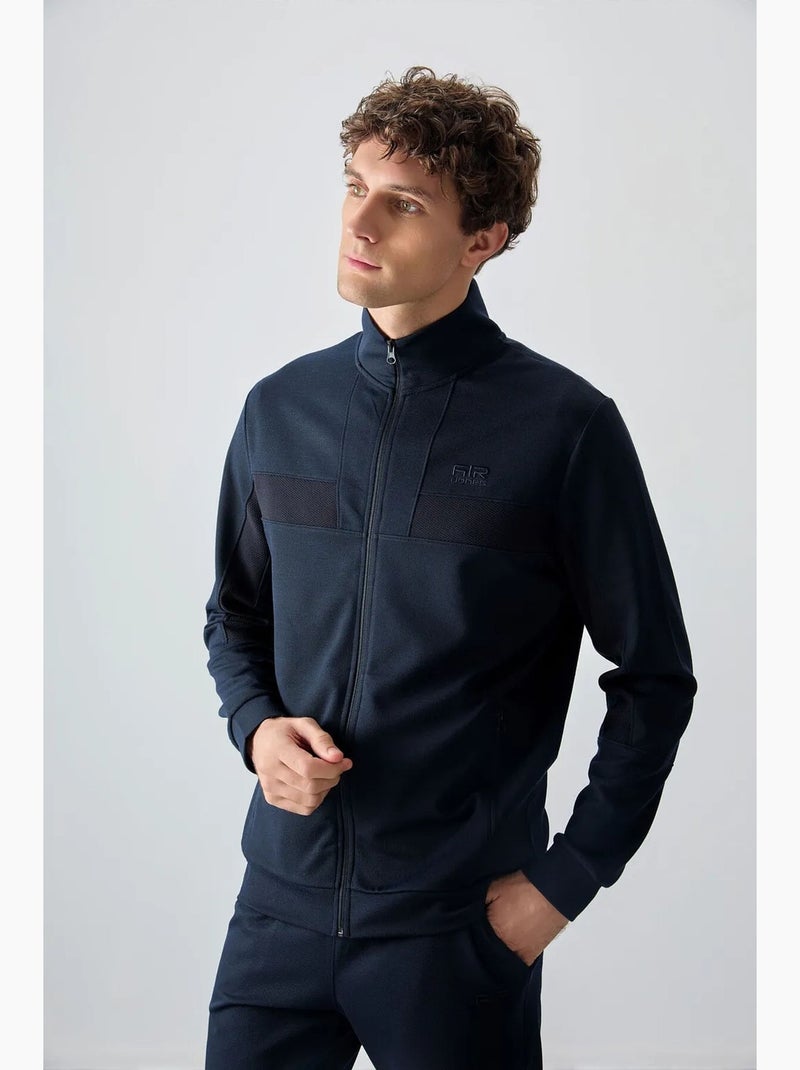 Men's conjunto de sweatshirt e calças em polar com blocos de cor tommy Azul-marinho - Kiabi