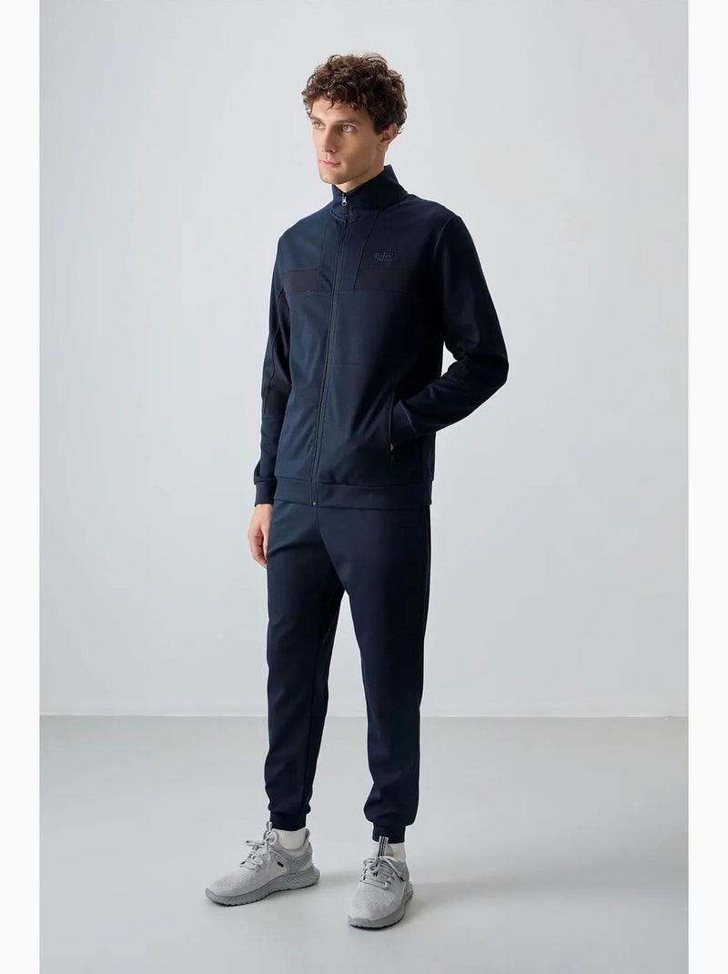 Men's conjunto de sweatshirt e calças em polar com blocos de cor tommy Azul-marinho - Kiabi