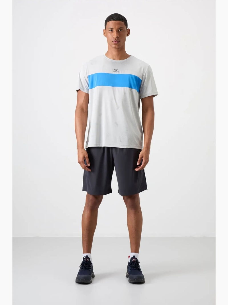 Men's t-shirt de gola redonda com blocos de cor tommy Branco Azul - Kiabi