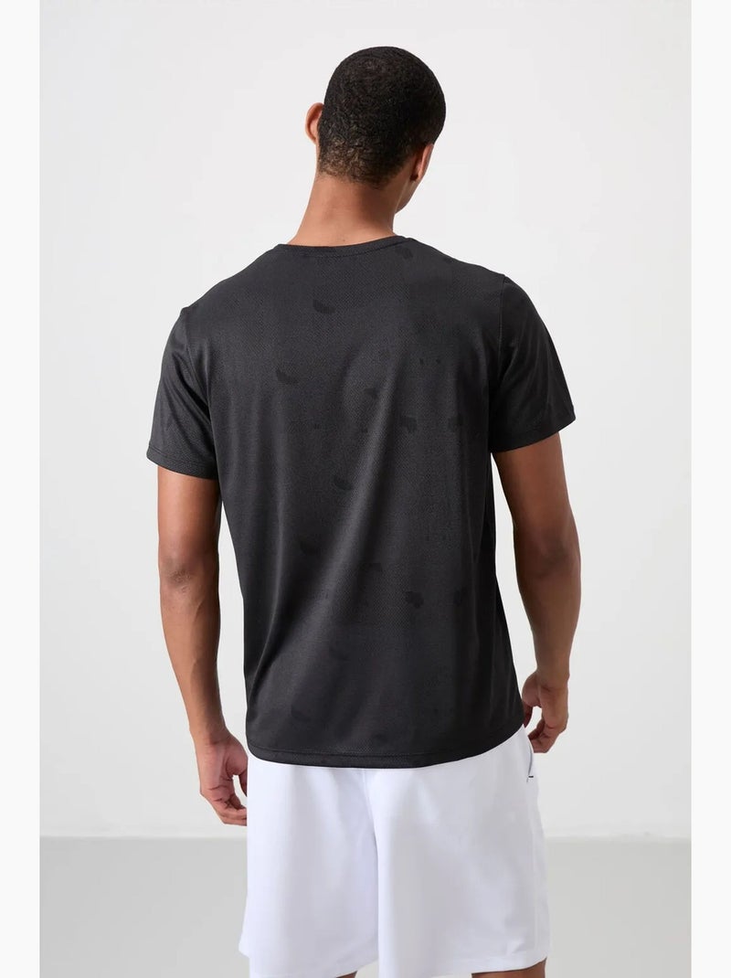 Men's t-shirt de gola redonda com blocos de cor tommy Preto Cinza - Kiabi