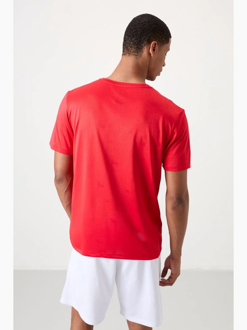 Men's t-shirt de gola redonda com blocos de cor tommy Vermelho - Kiabi