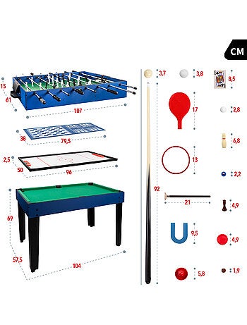 Mesa de bilhar multijogos 12 em 1 cb games jogos de mesa para toda família