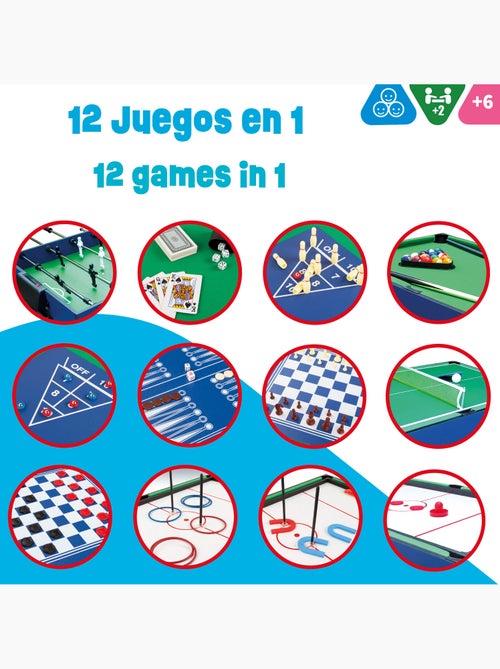 Mesa de bilhar multijogos 12 em 1 cb games jogos de mesa para toda família - Kiabi
