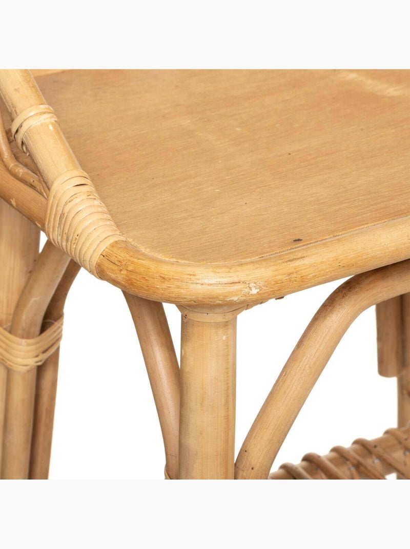 Mesa de cabeceira em rotim Bege - Kiabi