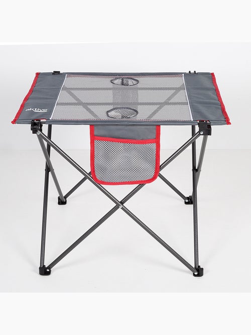 Mesa de campismo dobrável com porta-copos e bolso aktive - Kiabi