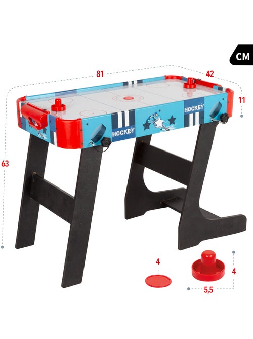 Mesa de hóquei em ar com pernas dobráveis de madeira 81x42x63 cm cb games - Kiabi