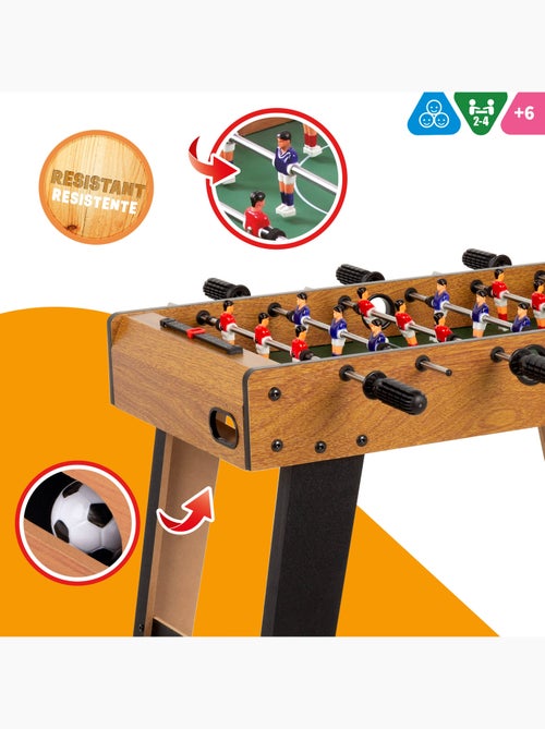Mesa de matraquilhos de madeira com pernas 70x37x65 cm cb games - Kiabi
